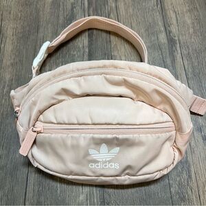 Adidas Light Pink Belt Bag Fanny Pack Front Zipper